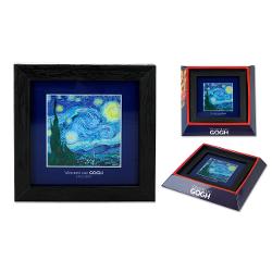 Tablou din sticla Van Gogh - Noapte instelata 13 x 13 cm 2629105