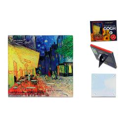 Suport pentru pahar din sticla Van Gogh - Cafe  at night 10 x 10cm 1950110