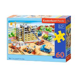 Puzzle de 60 de piese cu Big Construction Site Dimensiuni cutie245×175×37 cm Dimensiune puzzle 32×23 cm Recomandat pentru persoanele cu varste peste 5 ani