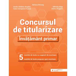 Lucrarea urm&259;re&537;te însu&537;irea &537;i consolidarea competen&355;elor necesare sus&355;inerii concursului de titularizare fiind un suport practic-aplicativ util totodat&259; în vederea ob&355;inerii definitiv&259;rii sau a gradului didactic II în înv&259;-&355;&259;mântul primar venind ca r&259;spuns la solicitarea cadrelor didactice aflate într-una din ipostazele mai sus-men&355;ionateAccentul pus pe exersarea acestor 