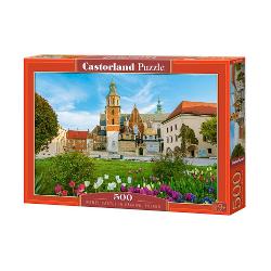 Puzzle de 500 piese cu Wawel Castle in Krakow Poland Puzzle-ul are 47 x 33 cm iar cutia masoara 325×225×5 cm Pentru varste de peste 9 ani