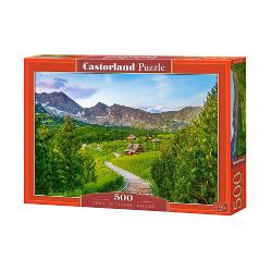 Puzzle de 500 piese cu Trail in Tatras Poland Puzzle-ul are 47 x 33 cm iar cutia masoara 325×225×5 cm Pentru varste de peste 9 ani