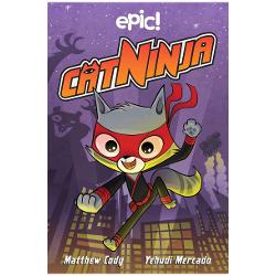 Beware villains Cat Ninja may appear to be nothing more than a silly internet meme But he is evils greatest enemy and the silent master of Kat Fu and carpet scratching From Epic Originals Cat Ninja is a hilarious graphic novel series about a lovable cat with a heroic alter-egoRaised from a kitten by a kindly old ninja master Claude now spends his days as the pampered house cat of an eleven-year-old boy But when trouble arises Claude dons his mask and springs into 