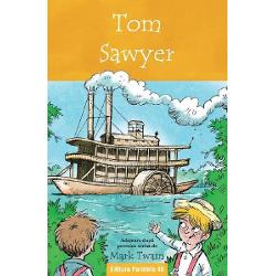 Adaptare dupa povestea Tom Sawyer scrisa de Mark Twain Tom Sawyer si prietenul sau neastamparat Huckleberry Finn iubesc aventurile Insoteste-i ca sa afli cum au fugit de acasa cum au ajuns sa exploreze o pestera infricosatoare si cum au cautat o comoara toate acestea in timp ce incercau sa nu dea de necazuri Aceasta poveste captivanta a fost adaptata si presarata cu ilustratii noi devenind astfel o 