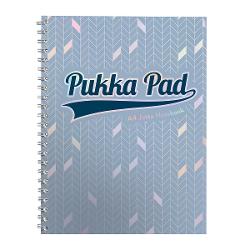 Caiet cu spirala Pukka Pads Glee A4 dictando 200 pagini albastru deschis 