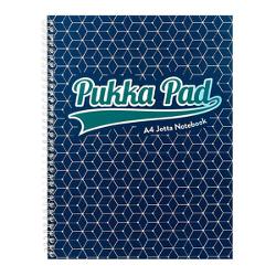 Caiet cu spirala Pukka Pads Glee A4 dictando 200 pagini albastru inchis 