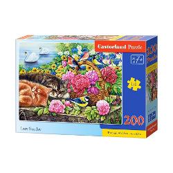 Puzzle de 200 piese cu Lazy Sunday Puzzle-ul are dimensiunile 49 x 29 cm Pentru varste peste 7 ani