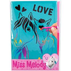 Miss Melody Set Creativ Scratch Card+3X Sablon 2202 1 10945
