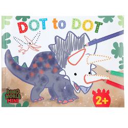Pentru cei mai mici fani a dinozaurilor cartea de colorat punct la punct de la Dino World Pe 48 de pagini exist&259; desene de colorat grozave simple în care pute&539;i ad&259;uga elemente mici 
