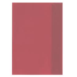 Coperta pentru caiet A5 translucida rosie