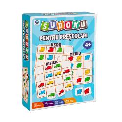  Tip produsEducativCuloareMulticolorPentruFete BaietiVarsta3 - 4 ani 4 - 5 ani 5 - 6 aniNumar jucatori1 - 2 Sudoku este un joc usor placut si este unul dintre cele mai populare jocuri din lumeSudoku Pentru Prescolari are ca scop plasarea a 4 imagini cu teme specifice pregatite conform 4x4 in 24 