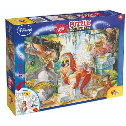 Puzzle 2 In 1 Lisciani, Cartea Junglei, Plus, 108 piese N00048045