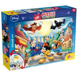 Puzzle 2 In 1 Lisciani, Mickey Mouse Detectiv, Plus, 108 piese N00048021
