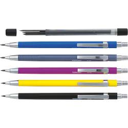  Creion mecanic 2mm cu 6 mine de rezerva Corpul creionul este diferit colorat Ambalaj etui carton