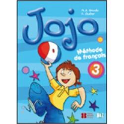 Jojo est un cours de français destiné aux élèves du primaire Il amène à une compétence linguistique de niveau A1 du CECR enrendant les élèves « acteurs » du processus d’apprentissage et en les incitant à s’exprimer non seulement linguistiquement mais aussimusicalement graphiquement physiquement et 
