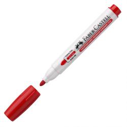 Marker Faber Castell Winner un marker pentru whiteboard cu cerneala de culoare rosie deosebit de comod la scriere Corpul markerului este usor realizat din material plastic Capacul de culoarea cernelii este prevazut cu un sistem de inchidere cu siguranta Cerneala pe baza de alcool nepermanenta se usuca rapid Cerneala se sterge usor de pe tablele albe chiar si dupa cateva zile Varful rotund rezistent din acril nu se indoaie si nu se retrage sub presiune Linia de scriere este de 