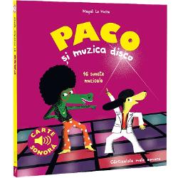 Paco te invit&259; într-o aventur&259; muzical&259; cu sunete &537;i mi&537;c&259;ri discoCe înv&259;&539;&259;m din Paco &537;i muzica discoAceast&259; carte sonor&259; îi introduce pe copii în atmosfera muzicii disco oferindu-le o experien&539;&259; vibrant&259;Paco se afl&259; la New York &537;i se preg&259;te&537;te s&259; participe la un concurs de dans 