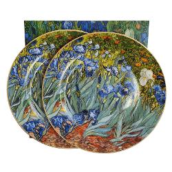 Set cu 2 farfurii de portelan Van Gogh Iris 19 cm 5935872
