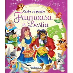 Colectia Carte cu puzzle reuneste sase volume inedite cu ilustratii extraordinare si cu puzzle-uri Povestile tale favorite te vor fascina mai mult ca niciodataFiecare volum cuprinde sase puzzle-uri are dimensiuni mici si pagini cartonate fiind usor de manevrat Citeste si joaca-te cu piesele de puzzle In aceeasi colectieRatusca cea urataScufita RosieFrumoasa si 