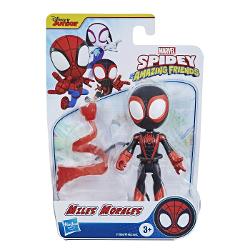 Spidey si prietenii lui uimitori sunt pregatiti de aventuri cu panza de paianjen cu aceste figurine inspirate de noul desen animat Figurinele de 10 cm au 6 puncte de articulatie si design specific Copiii pot colectiona intreaga echipa pentru a retrai aventuri pline de distractie la fel ca in serial Fiecare figurina dispune de un accesoriu specific personajului Sortimentul include personajele Spider-Man Miles Morales Spinn Ghost-Spider Ghost si Green Goblin Fiecare figurina se 