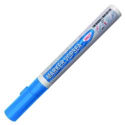 Marker vopsea DACOVarf rotund 1-2 mm vopsea pe baza de alcool rezistenta la apa si lumina uscare rapida pentru orice suprafeteCuloare albastru