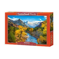 Puzzle de 3000 de piese cu Autumn in Zion National Park USA Cutia are dimensiunile de 38×265×5 cm iar puzzle-ul are 92×68 cm Recomandat celor cu vârste de peste 9 ani