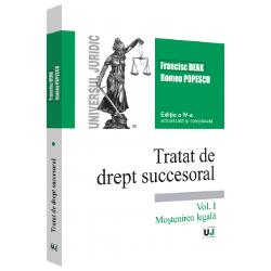 Actuala editie a Tratatului de drept succesoral apare la mai bine de 17 ani de la trecerea in nefiinta a regretatului profesor Francisc Deak una dintre cele mai importante personalitati ale stiintei juridice din Romania care a format zeci de generatii de juristi pentru care a constituit un model de profesionalism creativitate rigurozitate exigenta si onestitate Tratatele sale consacrate contractelor speciale si succesiunilor au ramas si acum opere de referinta in 