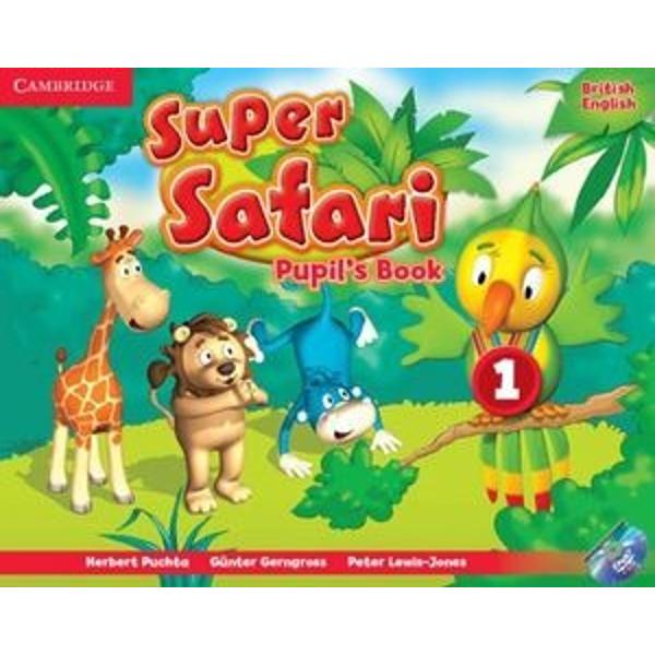 Super Safari British English edition is a three-level pre-primary course that welcomes very young children to English through stories songs and plenty of playtime while supporting their cognitive motor-sensory and social development Join Polly and her friends on an exciting adventure that welcomes pre-school children to English through colourful stories action songs and fun arts and crafts With childrens development in mind this exciting pre-school course introduces the new language 