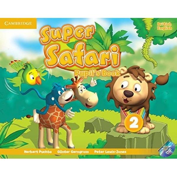 Super Safari American English edition is a three-level pre-primary English course that welcomes very young children to English through stories songs and plenty of playtime while supporting their cognitive motor-sensory and social development     Join Polly Leo Mike and Gina on an exciting adventure that welcomes children to English through colorful stories action songs arts and crafts and tons of fun With 