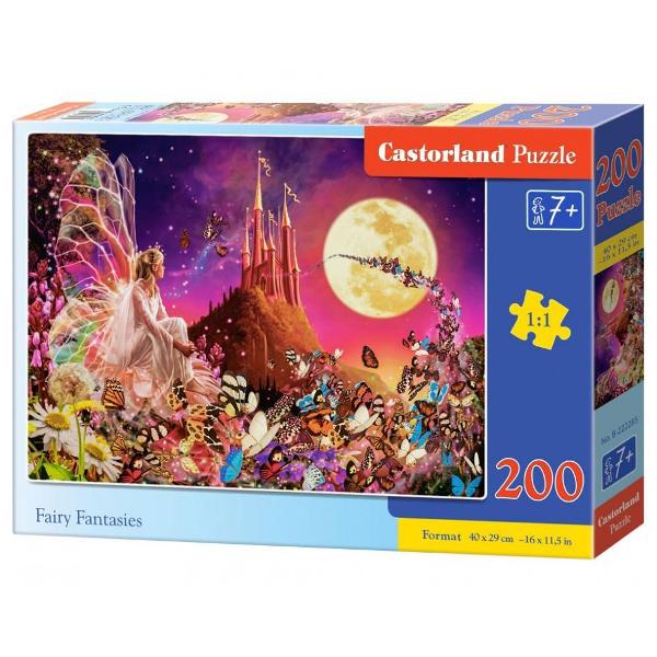 Puzzle de 200 piese cu Fairy Fantasies Puzzle-ul are dimensiunile 40 x 29 cm Pentru varste peste 7 ani