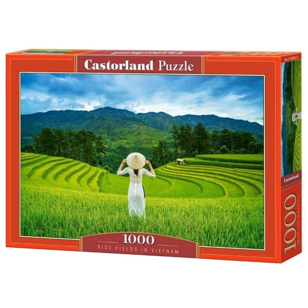 Puzzle de 1000 piese cu Rice fields in Vietnam Puzzle-ul are dimensiunile 68 x 47 cm si cutia 35 x 25 x 5 cm Pentru cei cu varste de peste 9 ani