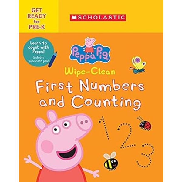Practice with Peppa as you learn all about numbers and counting in this interactive mess-free workbook Based on the hit TV show on Nick Jr Peppa helps little ones learn about numbers and counting in this amazing workbook Readers will be asked to trace numbers then learn about simple addition and subtraction Plus they get to practice with Peppa This workbook includes a write-on wipe-off pen so its completely mess-free and can be used again and again Based on 