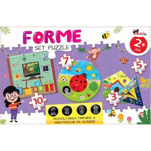 Setul format din 54 de piese puzzle este ideal pentru un copiii de peste doi aniPerfecte pentru mânu&539;ele lor mici piesele îi vor ajuta s&259; numere de la 1 la 20 într-un mod pl&259;cut &351;i antrenant De asemenea prin folosirea lor constant&259; se încurajeaz&259; dezvoltarea abilit&259;&539;ii de recunoa&537;tere a numerelor prin asocierea acestora cu imagini sau cuvinte