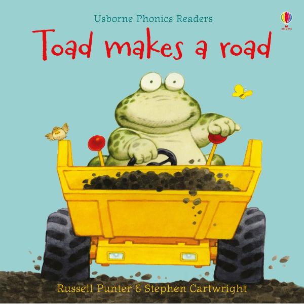 Toad has moved in to a new house on a hill But how will her friends visit her when there’s no road She’ll just have to build one herself