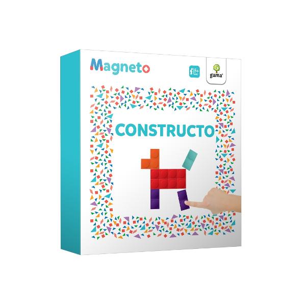 Magneto • Constructo con&539;ine piese magnetice cu ajutorul c&259;rora copilul poate crea zeci de modele dezvoltându-&537;i creativitatea Cartea propune o variant&259; inedit&259; bidimensional&259; a  jocurilor de construc&539;ie cu piese mici Rezolvarea puzzle-urilor magnetice contribuie la exersarea gândirii logice la în&539;elegerea rela&539;iilor spa&539;iale &537;i la dezvoltarea abilit&259;&539;ii de a 