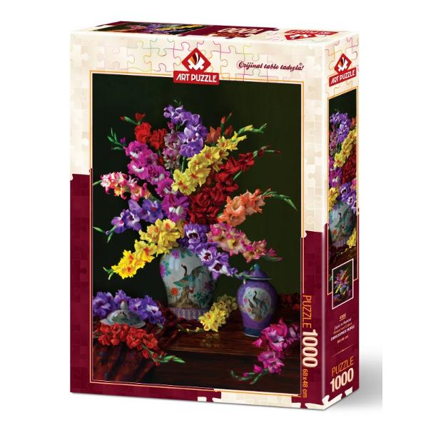Puzzle 1000 piese - FLOWER AND COLORS1000 pieseTematica Arta