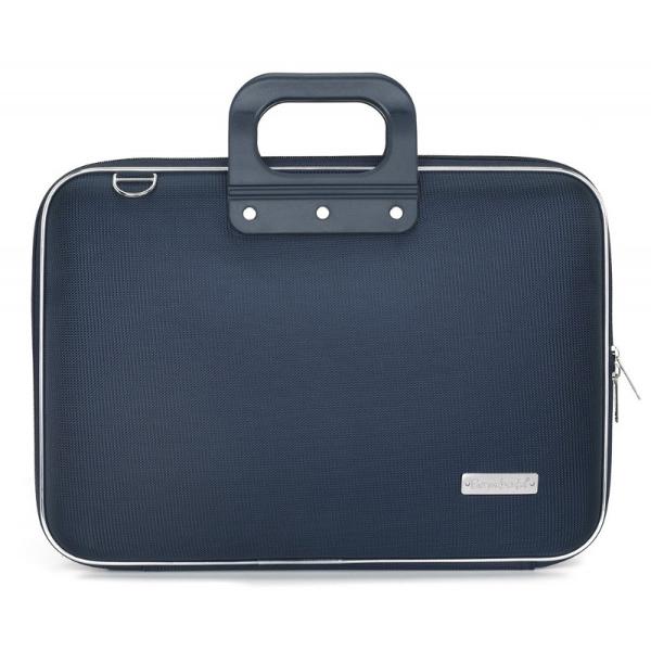 Geanta lux business laptop 156 in Clasic nylon Bombata-Bleumarin&160;este o geanta de marime medie ideala pentru o tableta sau un laptop de 156