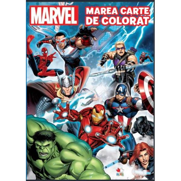 Descoper&259; eroii Marvel in aceasta minunat&259; carte de colorat