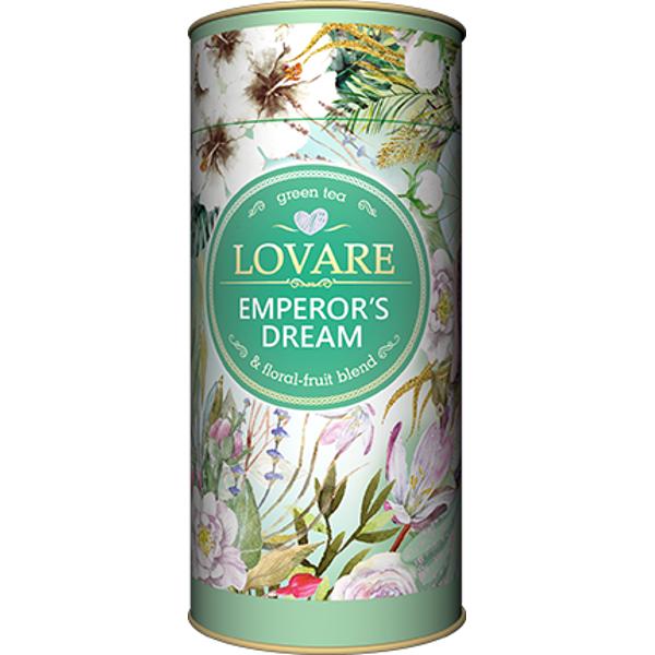 Emperors Dreams Amestec de ceai verde flori de iasomie &537;i coaj&259; de mandarine Frunze de ceai verde chinezesc; coaj&259; de mandarine flori de iasomie arom&259; natural&259; de mandarine Are 15 filtre pentru preparare infuzie incluse
