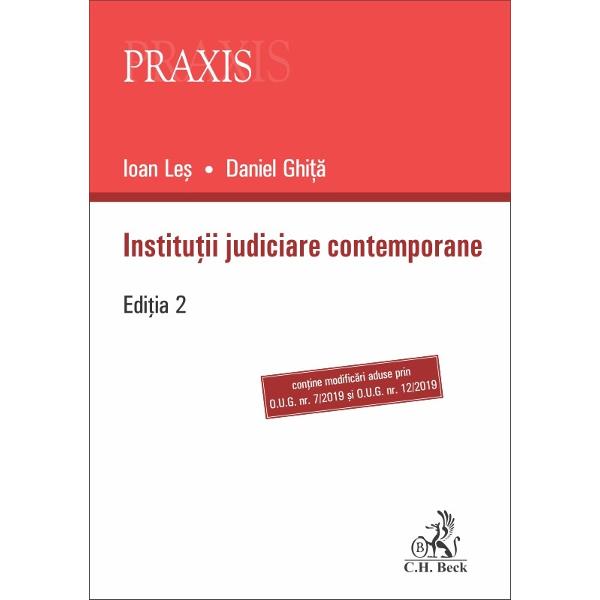 Lucrarea realizeaz&259; o analiz&259; riguroas&259; a sistemului judiciar românesc precum &537;i o prezentare general&259; a sistemelor omonime din câteva &539;&259;ri europene dar &537;i de pe alte continente Într-un deceniu de la publicarea primei edi&539;ii au intervenit modific&259;ri legislative importante unele dintre cele mai semnificative fiind implicate cu deosebire de intrarea în vigoare a noilor Coduri de procedur&259; civil&259; &537;i 