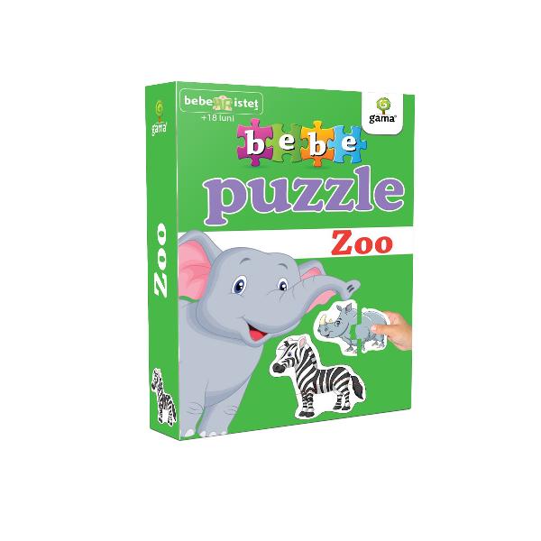 Puzzle-ul con&539;ine 20 piese de mari dimensiuni potrivite pentru copiii cu vârsta peste 18 luni Acestea se potrivesc câte dou&259; astfel încât s&259; alc&259;tuiasc&259; 10 animale s&259;lbatice Potrivit înc&259; de la 12 luni puzzle-ul dezvolt&259; abilit&259;&539;ile cognitive r&259;bdarea &537;i precizia 