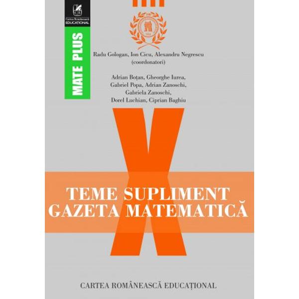 Teme supliment gazeta matematica clasa a X a