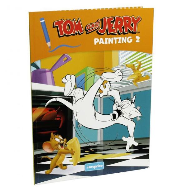 Carte de colorat Tom si Jerry Europrice 32 de pagini Recomandat de la varsta de 4 ani in sus