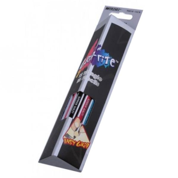 Creioane cu mina grafit si radieraDuritatea HBSet 12 creioaneDiametru grif 29mmNu sunt recomandate copiilor cu virsta sub 3 ani 