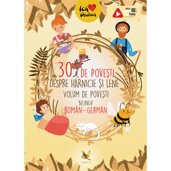 Un minunat volum de povesti bilingv roman-german care ii introduce pe copii in lumea povestilor dar ii ajuta si la aprofundarea limbii germane