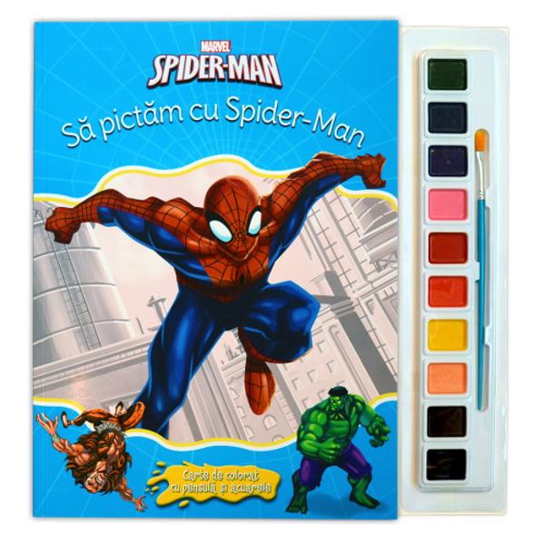Sa pict&259;m cu Spider-ManDezv&259;luie-le tuturor talentul de artist &537;i picteaz&259; cât mai frumos aceste personaje spectaculoase Folose&537;te pensula &537;i un strop de fantezie pentru a da culoare întâmpl&259;rilor din aceast&259; carte