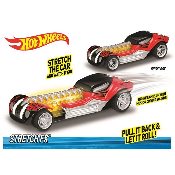 Masina stretch FX DIESELBOY de la Hot Wheels este alegerea ideala pentru toti baietii pasionati de actiune si masinute Masinuta este disponibila in mai multe modele culori si forme inedite Copiii de toate varstele vor adora masinutele Hot Wheels in culori schimbatoare si forme de animale iar aceste minunate jucarii o sa fie cadouri deosebite pentru orice copil devenind in acest fel noua jucarie preferata pentru ei Fie ca preferati animale masini sau insecte pe 