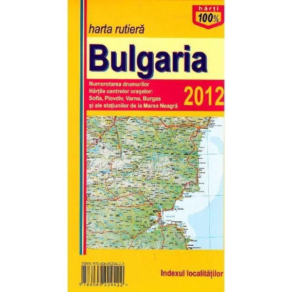 Harta rutiera Bulgaria