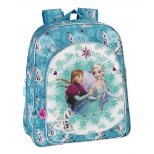 Ghiozdan tip rucsac scoala junior colectia Frozen Ice Disney 38 cmGhiozdanul tip rucsac junior din colectia Frozen Ice  are doua compartimente bretele ajustabile bareta de mana Pe ghiozdan sunt imprimate personajele din filmul animat Frozen printesele Anna Elsa si simpaticul om de zapada Olafp stylecolor 646464; padding-bottom 