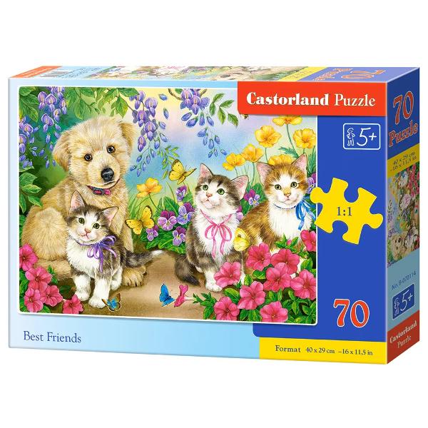 Brand CastorlandCod 070114Num&259;r piese 70 bucDimensiuni puzzle asamblat 40 x 29 cmDimensiuni cutie - cmFormat cutie carton